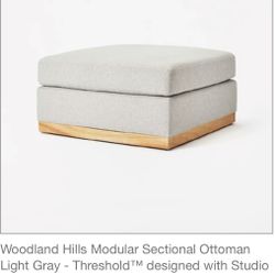 Brand New Threshold Brand Ottoman Still In Box 