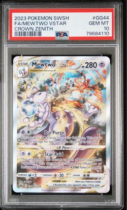 Pokemon Mewtwo Vstar Crown Zenith