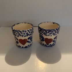 Heritage Pottery Heart Votive Candle Holder, 2-1/2",