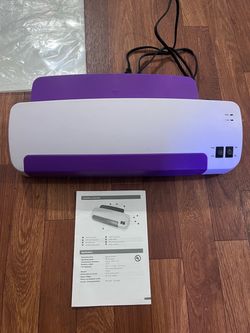 Purple and White Hot/Cold Laminator