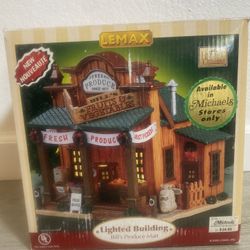 Lemax Christmas Holiday Village Bill's Produce Mart 55261 Market Grocery Store BROKEN!  