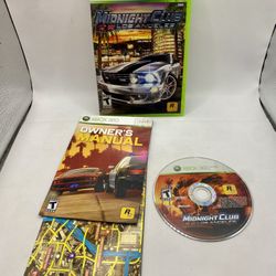 Midnight Club: Los Angeles (Microsoft Xbox 360, 2008) CIB w/Map & Manual