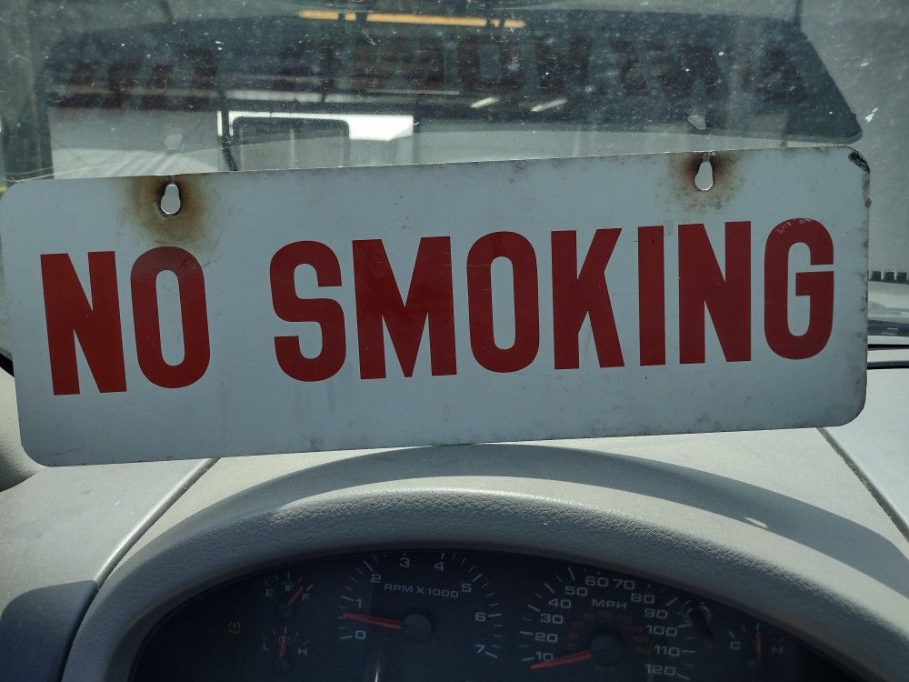 Vintage No Smoking Sign