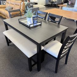 Dining Table With 4 Chairs And A Bench 
