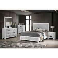 Brand New Elegant Marble Design Darlene Bedroom Set 