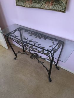 Antique Glass Table