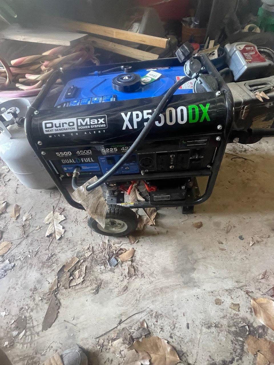 DURO MAX XP5500DX GAS/ propane generator