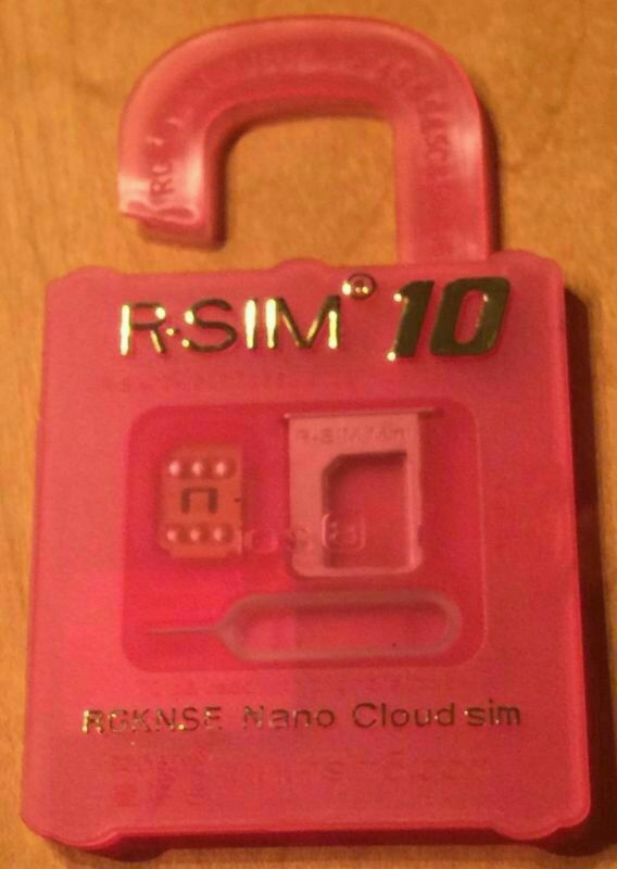 R Sim 10 unlocking sim card