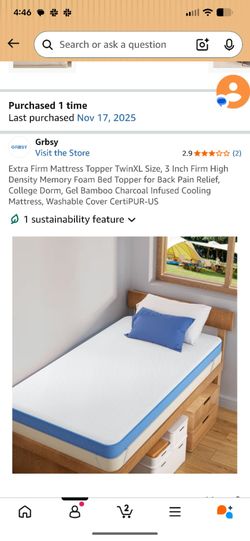 Twin XL mattress topper free PPU Roslindale