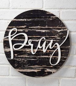 Pray plaque