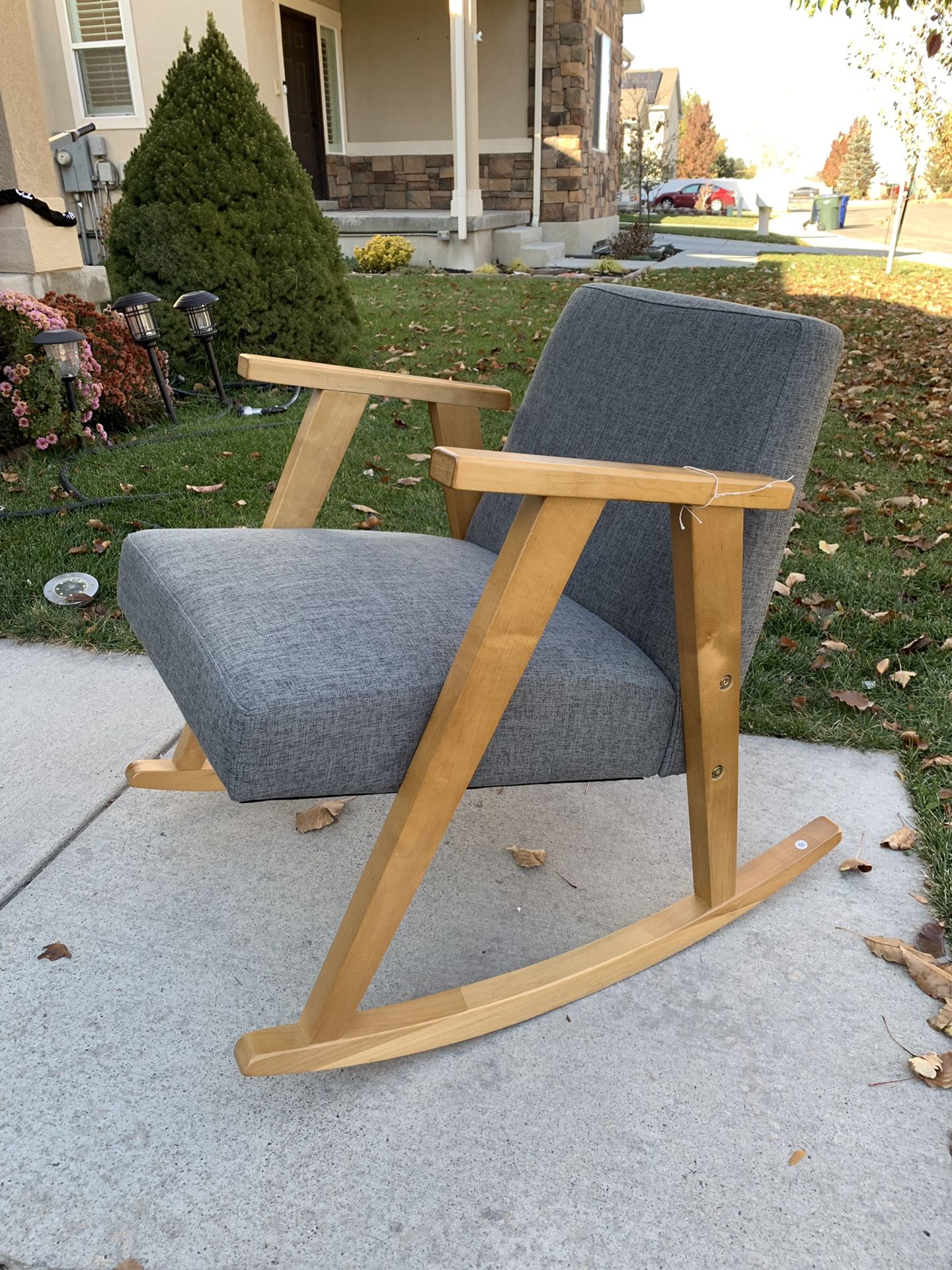 Brand new mid century rocking chair