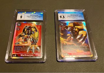 Digimon WarGreymon Graded Cards