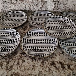 Spectrum "Cabana" salad plates x7