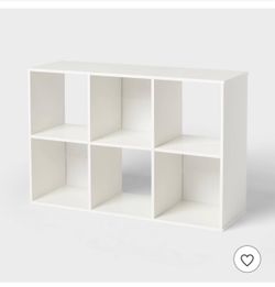 11" 6 White storage cubes