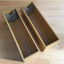 Lot of 2 Vintage Wooden Library Card Index Files Gaylord Bros