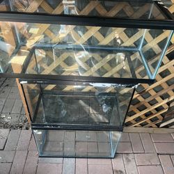 4 Fish Tanks For Sale (1 Reptile Tank) 