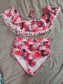 Two Piece Bathing Suit. 