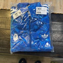 Adidas X Bape Firebird Track Jacket Blue size Medium