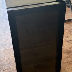 3.2 cu.ft Beverage Refrigerator Cooler, Mini Fridge with Glass Door 