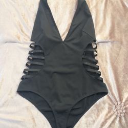 Black One Piece Swimsuit
