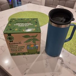 Brand New Avocene Avocado Tree Kit, Brand New TRUDEAU travel Cup Stainless Steel Inside SEE DESCRIPTION 