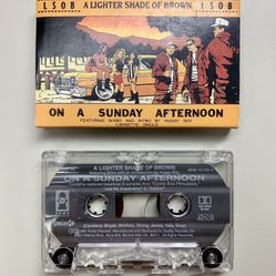 1991 Cassette Single - A Lighter Shade Of Brown - On A Sunday Afternoon