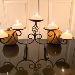 Halloween five candle candelabra