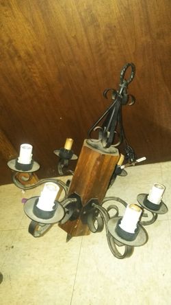 Antique Log Lamp