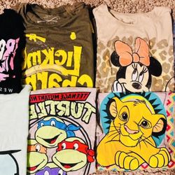 Girl Cartoon Graphic T-shirts & Old Navy school uniform shirts
