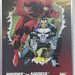 Daredevil And Punisher Trading Card 1992