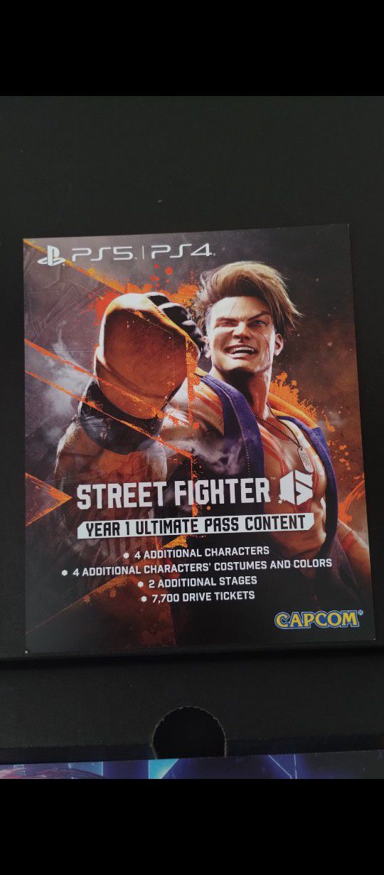 PS5/PS4 Street Fighter 6 Year 1 Ultimate Pass DLC 