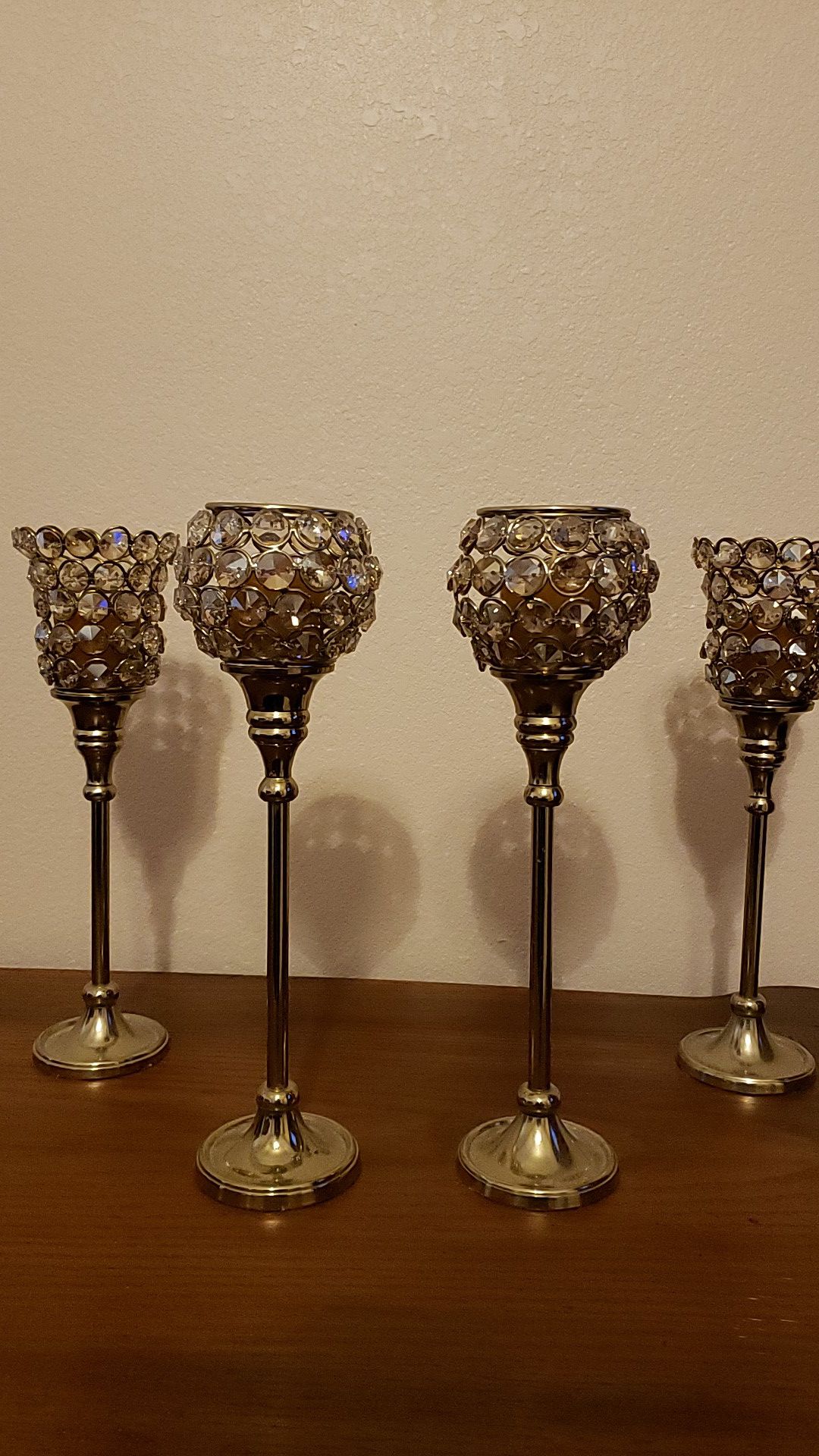 NEW BRASS CANDLE HOLDERS