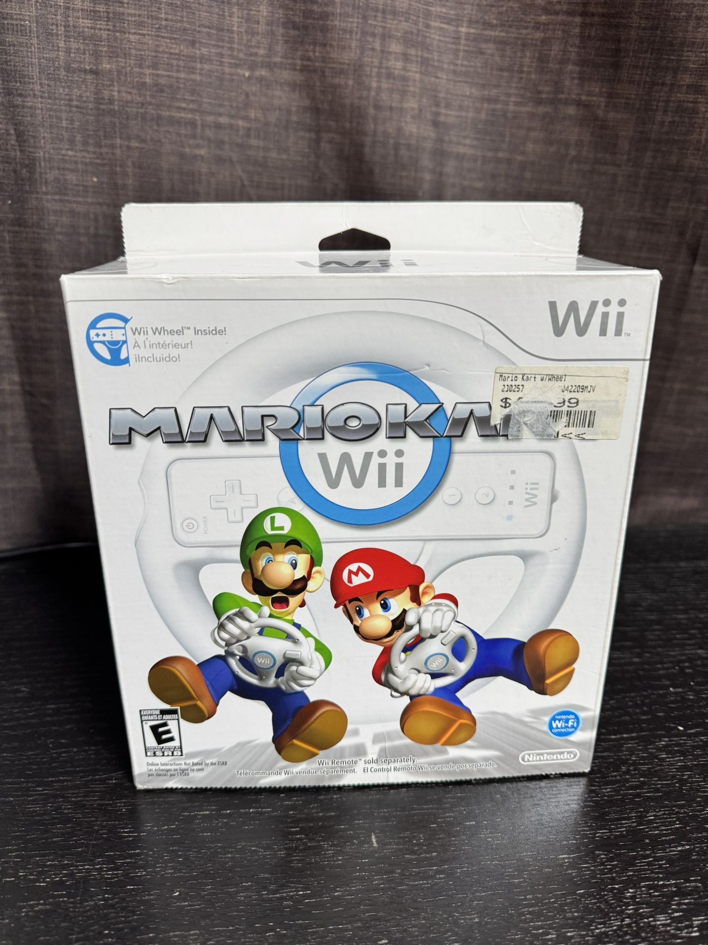 Mario Kart Nintendo Wii Game With Wheel! SEALED NEW!