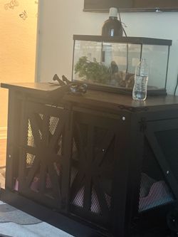 Furniture dog cage