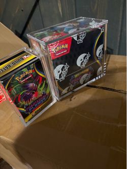 Pokemon Booster Box Acrylic Protective Display Case Magnetic 99% UV Rejection