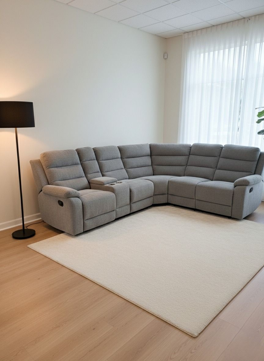 ✨GRAY FABRIC RECLINER 