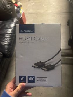 insignia hdmi black cable 6’ ultra speed 4K