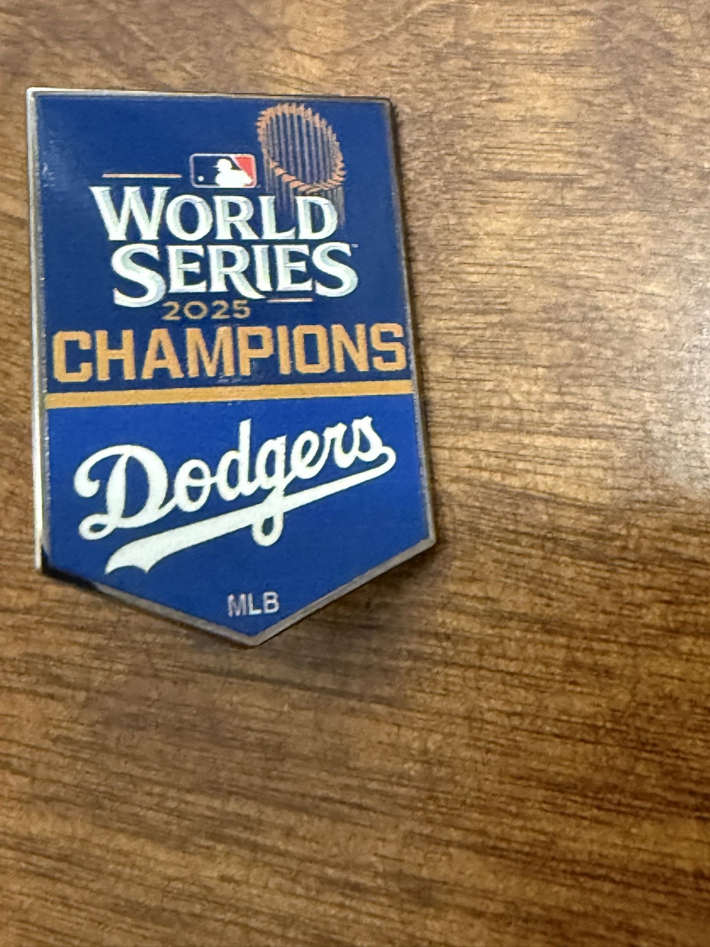 Dodgers 2025 World Series Champions Glossy UV Metal Pin