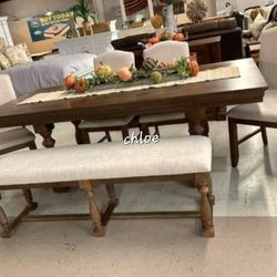 
[[ASK DISCOUNT COUPON 🍥A lot of  counter Height set options Have Delivery table buffet chairs ,
Rgt Grayish Brown Dining Room Set 