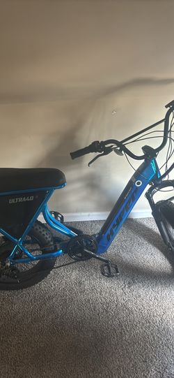Hyper Bicycles 20" Ultra 40, 36V Electric Bike, Adult Ages 13+, 250W Motor, Blue