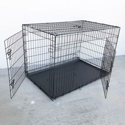 (New) $75 Folding X-Large 48” Dog Cage Crate Kennel 48x29x32”