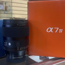 Sony a7 IV with sigma 35mm f1.4 II