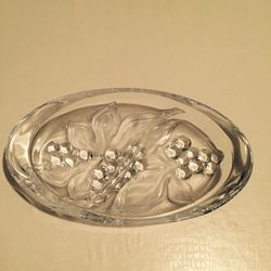 Heavy, Crystal 2-Section Dish
