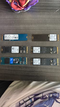 NVME SSDs 512GB(3) 500GB(1) 1TB(1)