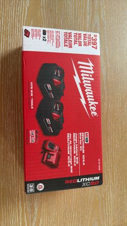 Milwaukee 2 redlithium  battery+M18 5.0 +charger