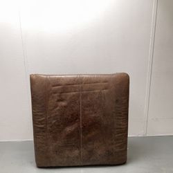 Large Leather Ottoman