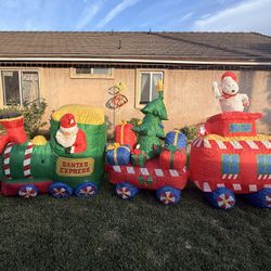 Inflatable Santa Train