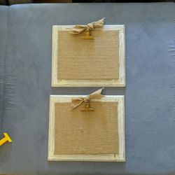 Rustic Looking Burlap Picture Frame/Board