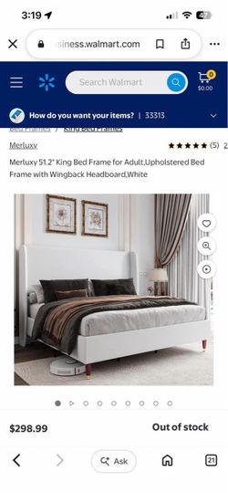 New in box -King Bed Frame