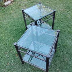 Black End Table Set 